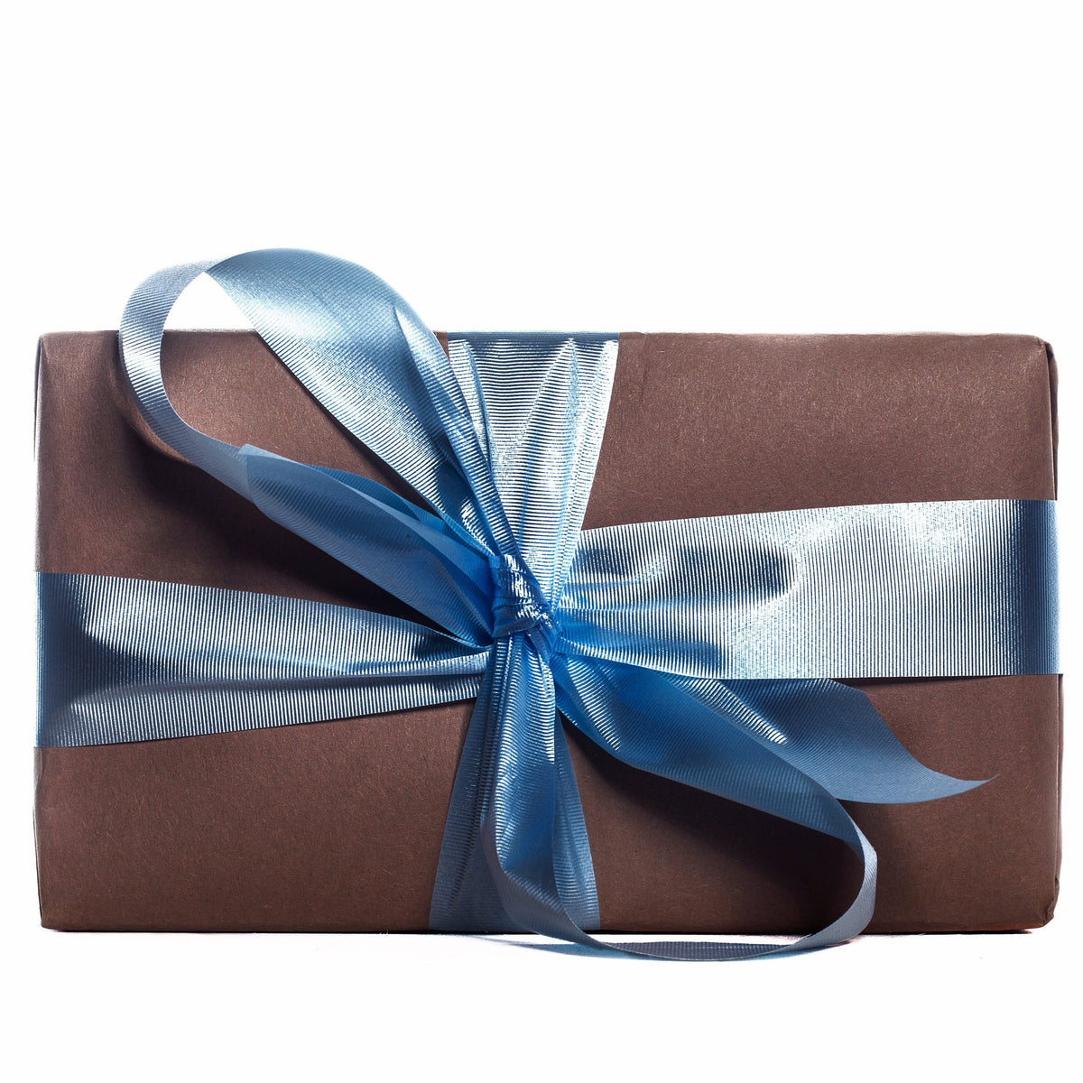 A picture of a wrapped gift representing a giftcard purchase.