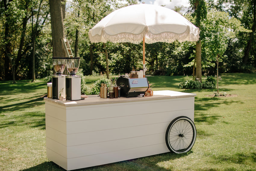 Actual Coffee mobile coffee cart and team in Northwood, OH